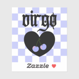 Adesivo Virgo Gothic Aestic Checkcherry Art