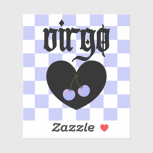 Adesivo Virgo Gothic Aestic Checkcherry Art