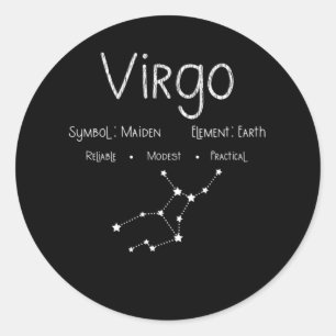 Adesivo Virgo Horoscope Astrology Star Sinal de Astrologia