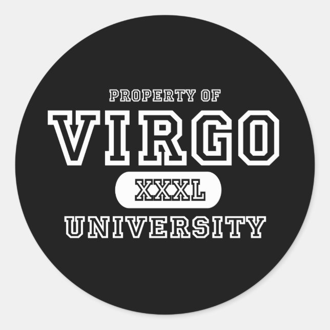 Adesivo Virgo University Dark (Frente)