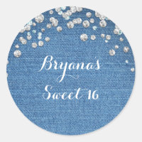 Vírgula de Denim & Diamantes Espalhou Favor de Bli