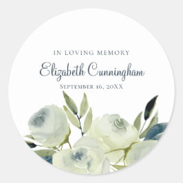 Adesivo Vírgula Floral de Flor de Aquarela