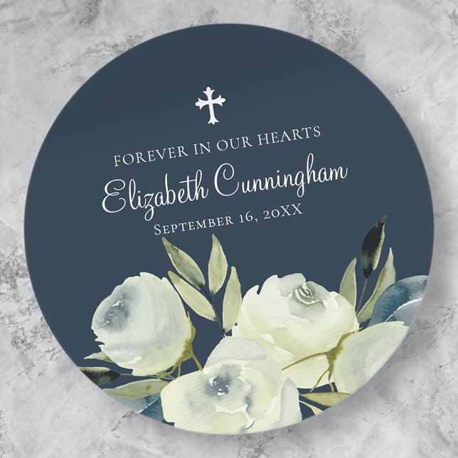 Adesivo Vírgula Floral de Flor de Aquarela (Criador carregado)