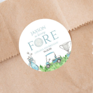 Adesivo Virning Forning Blue Golf 4ª Festa de Aniversário