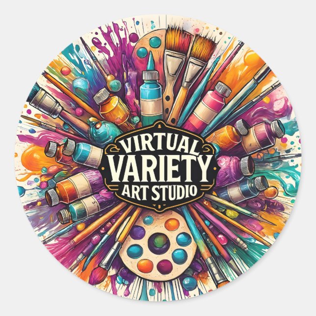 Adesivo Virtual Variety Art Studio -  (Frente)