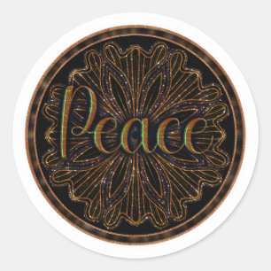 Adesivo Virtude Peace Mandala