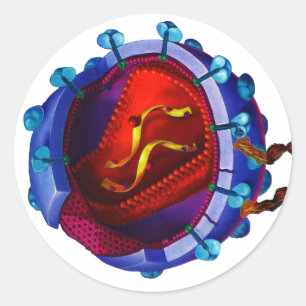 Adesivo Vírus do HIV (caridade do HIV/AIDS)