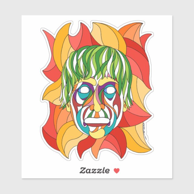 Adesivo Visage Grimace (Folha)