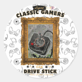 Adesivo Visão Clássica de Festa de aniversário dos jogador