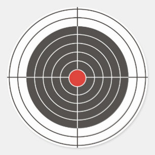 Adesivo Vise o tiro para o atirador da arma, do rifle ou