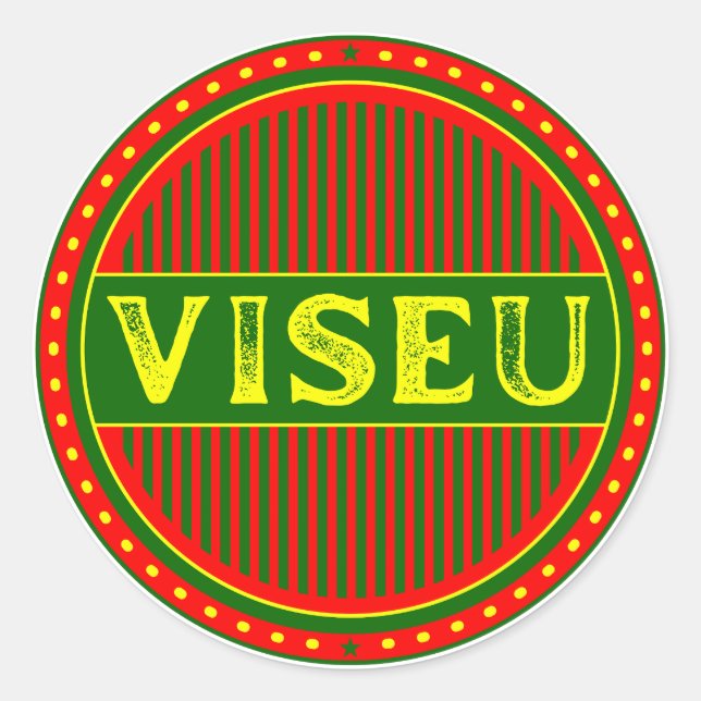 Adesivo Viseu City Pride Emblem – Portuguese Identity (Frente)