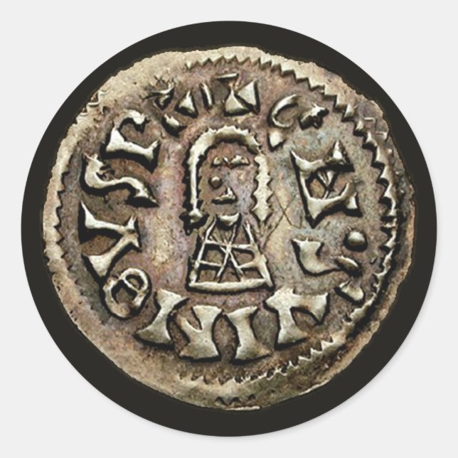 Adesivo Visigoth Chindaswinth - Código de Moedas Dourada (Frente)
