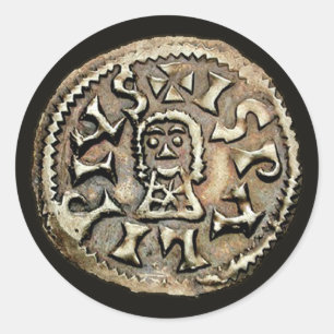 Adesivo Visigoth Chindaswinth - Inverso da Moeda Dourada