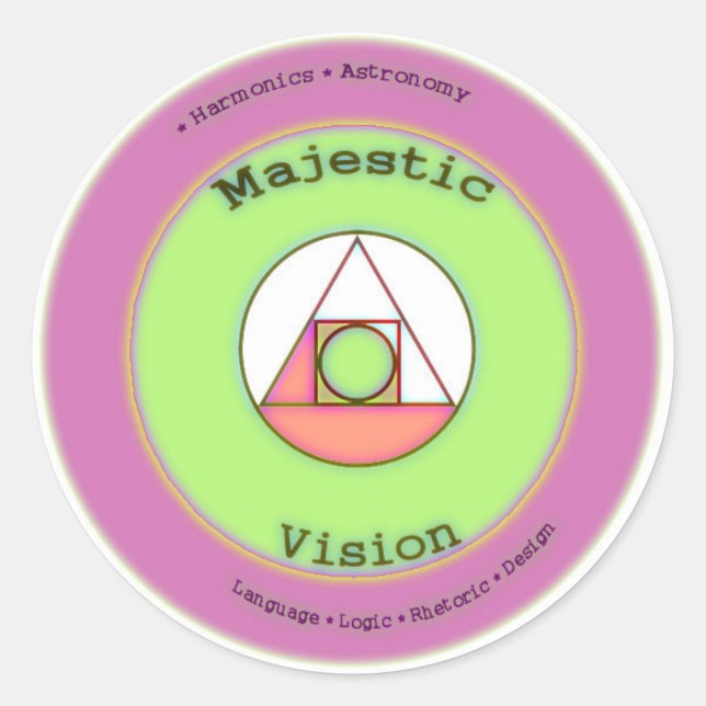 Adesivo Vision Round Sticker (Frente)