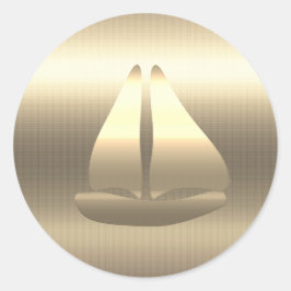 Adesivo Visita de Feriados Dourados