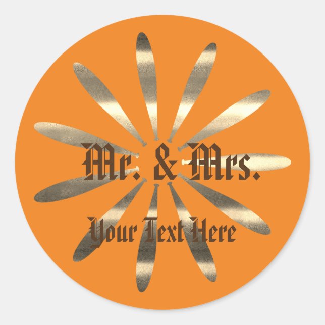 Adesivo Visita de Feriados Dourados (Frente)