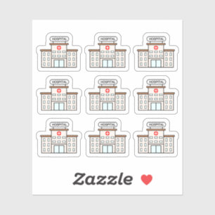 Adesivo Visita Hospital Lembrete Médico Rastreador de Nome