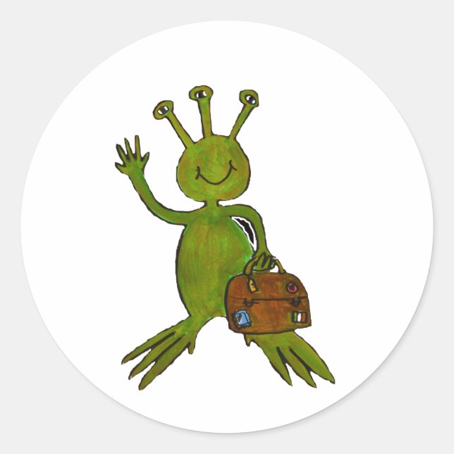 Adesivo Visitando a faixa de Alienígenas (Frente)