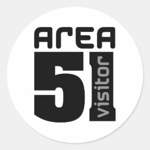 Adesivo Visitante da alienígena da área 51