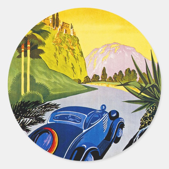 Adesivo Visitez La Grece En Auto - Viagens vintage (Frente)