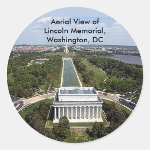 Adesivo Vista aérea do Memorial Lincoln, Washington, D