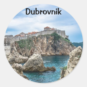 Adesivo Vista das paredes de Dubrovnik do mar