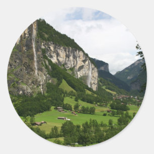 Adesivo Vista das quedas de Trummelbach, Lauterbrunnen CH