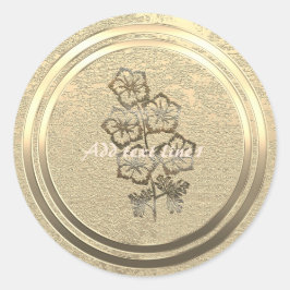 Adesivo Vista de Férias Douradas