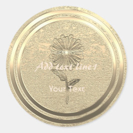 Adesivo Vista de Férias Douradas