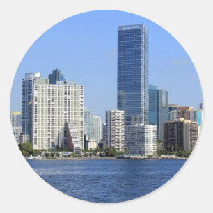Adesivo Vista de Miami Skyline