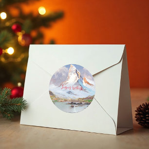 Adesivo Vista do Matterhorn, inverno