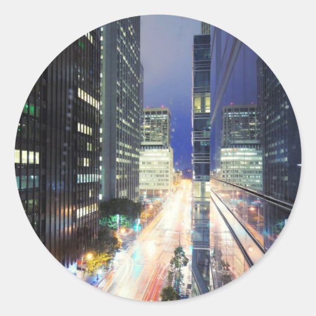 Adesivo Vista dos edifícios dos departamentos financeiros (Frente)