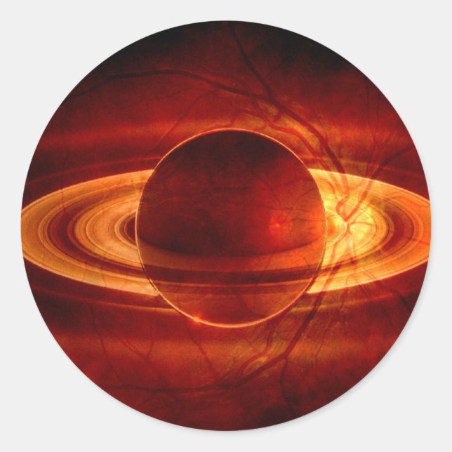 Adesivo Vista exclusiva de Saturno (Frente)
