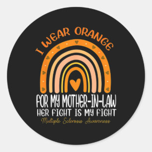 Adesivo Vista Laranja Para Minha Esclerosi Múltipla