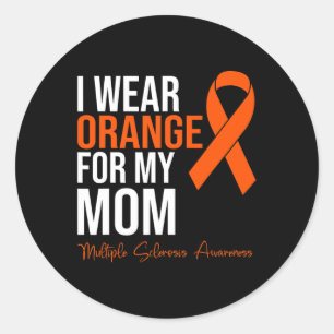 Adesivo Vista Laranja Para Minha Mãe Sra. Warrior Múltiplo