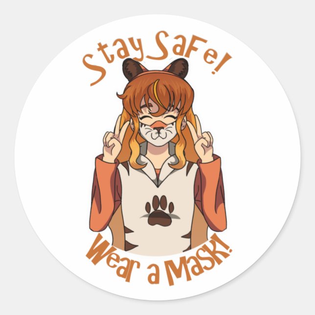 Adesivo Vista uma máscara! (Frente)