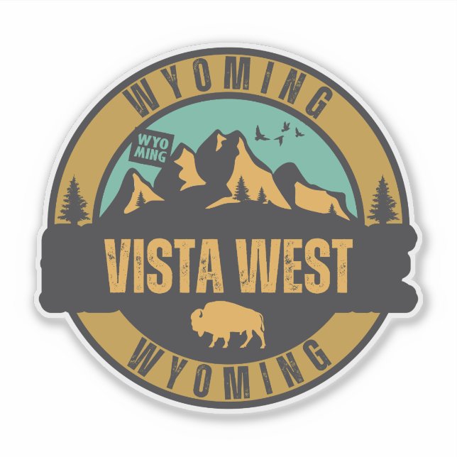 Adesivo Vista West, Wyoming (Frente)