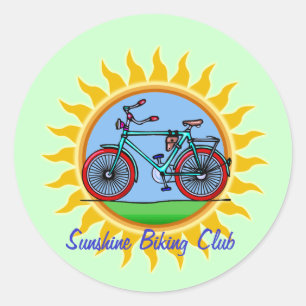 Adesivo Visto de logotipo do Clube de Andando de bicicleta