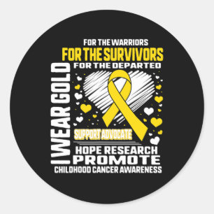 Adesivo Visto Dourado Para O Alerta De Cancer De Infância