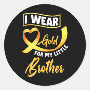 Adesivo Visto Dourado Para O Cancer Da Infância Do Meu Irm