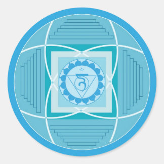 Adesivo Visuddha Chakra Mandala