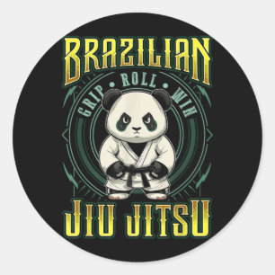 Adesivo Vitória na Rolagem de Pegada BJJ - Panda de Jiu Ji
