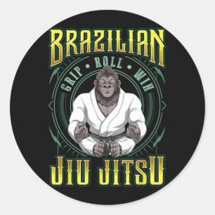Adesivo Vitória no Rolamento de Pegada de Jiu Jitsu - Medi