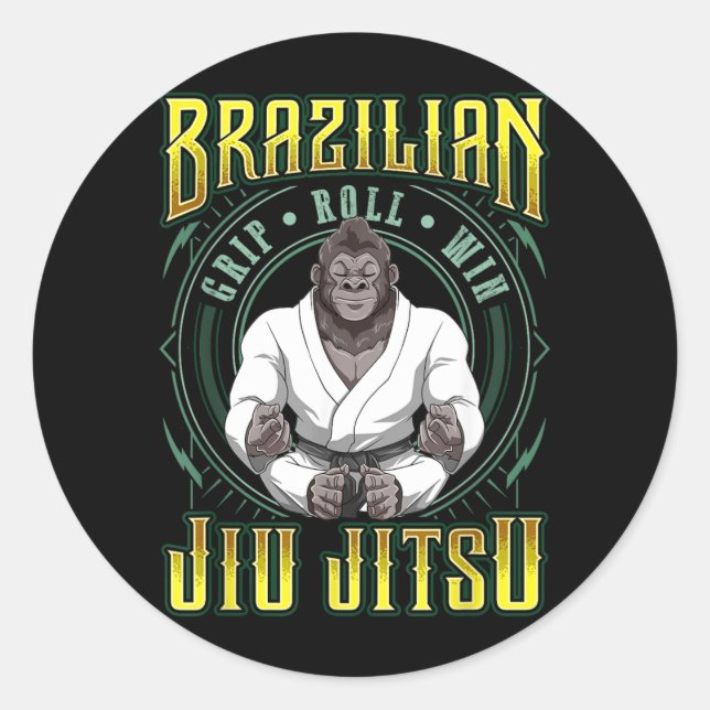 Adesivo Vitória no Rolamento de Pegada de Jiu Jitsu - Medi (Frente)
