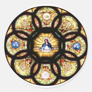 Adesivo Vitral abençoado da Virgem Maria