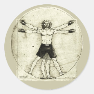 Adesivo Vitruvian MMA Man