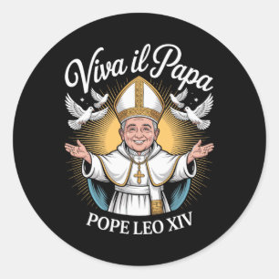 Adesivo Viva Il Papa Leo Xiv 1