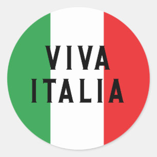 Adesivo Viva Italia Flag of Itália Personalised