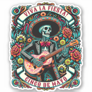 Adesivo Viva La Fiesta! Cinco de Mayo design