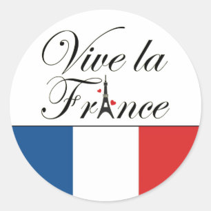 Adesivo Viva la France Tipografia